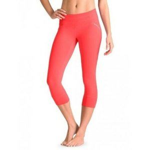 Athleta Relay Capri Leggings Coral Sizzle